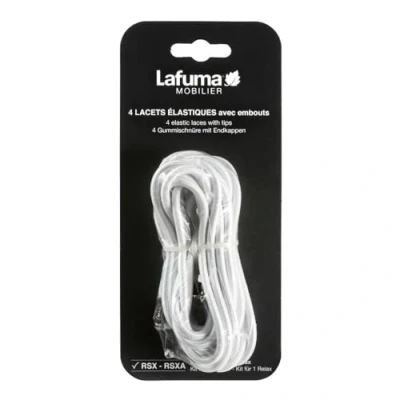 Immagine di Lafuma Mobilier Lacci elastici con punte per RSX/RSXA, set di 4 lacci, colore bianco, LFM2322 0020 (la confezione può variare)
