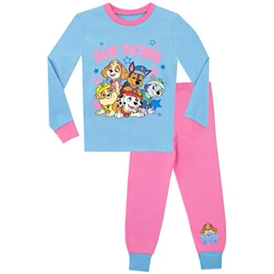 Immagine di Paw Patrol Pigiama per Ragazze Chase Marshall Skye Everest Vestibilitta Stretta Multicolore 2 3 Anni
