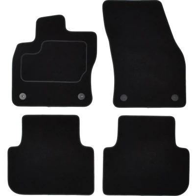 Immagine di MAMMOOTH A041 VW372 PRM 01 Set tappetino Tessile anteriore e posteriore 4 nero VOLKSWAGEN: Tiguan II