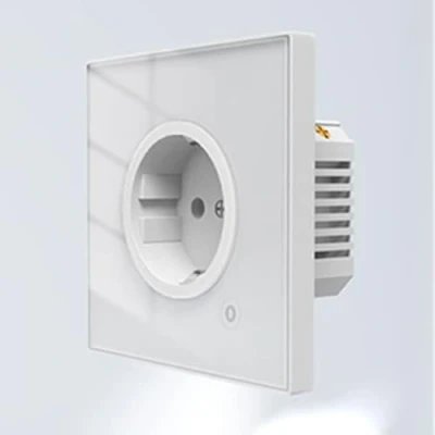 Immagine di ZigBee Smart Wall Socket, Presa Schuko Da Muro ZigBee,Versione EU 86X86mm, Compatibile Con Alexa Google Philips Hue Samsung Smartthings
