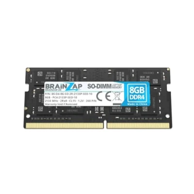 Immagine di BRAINZAP Memoria RAM da 8 GB DDR4 SO DIMM PC4 2133P SEO 10 2Rx8 2133 MHz 1.2 V CL15 per notebook portatile Unbuffered Non ECC