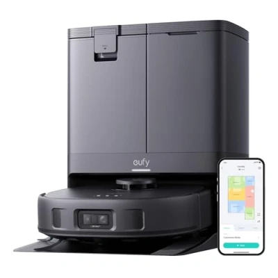 Immagine di eufy X10 Pro Omni Robot Aspirapolvere Lavapavimenti con Stazione All in One, 8.000 Pa, Auto Svuotamento e Riempimento, 2 Lift Mops, Evita Gli Ostacoli