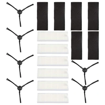 Immagine di LetCart Spazzola Laterale di Ricambio, 6 Pezzi Accessori per ILIFE A6 A4 A4s Robot, Laterali Pulizia Adatti Robot Kit strumenti filtri HEPA