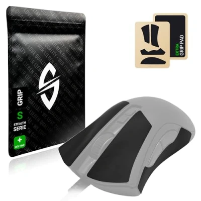 Immagine di SensoryBoost Grip Tape Set per Razer DeathAdder V2 PRO (+ Pad) Assorbente dal sudore, estremamente antiscivolo, ultrasottile (0,5 mm) Autoadesivo e senza residui Accessori mouse da gioco