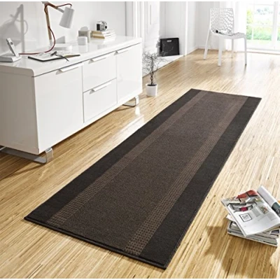 Immagine di HANSE Home Corto a pelo corto, nastro in velluto, colore marrone, 80 x 250 cm