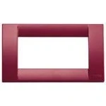 Immagine di Placca Vimar Idea Classica Tecnopolimero 4 moduli rosso rubino 16744.07