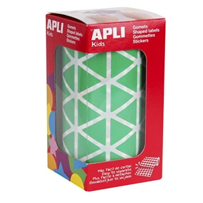 Immagine di Apli 4870 Rotolo di Etichette Adesivi Triangolari, 20 mm, Verde