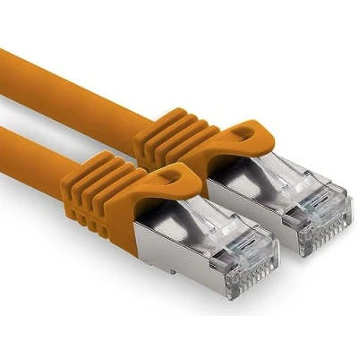 Immagine di freiwerk 1 cavo di rete CAT.7, 2 m, colore: arancione, s FTP LSZH PIMF 10 GB RJ45 maschio Cat6a