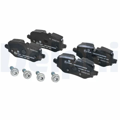 Immagine di DELPHI LP3884 Kit pastiglie freno Predisposto per contatto segnalazione usura con lamierino anticigolío senza accessori BMW: 2 Active Tourer