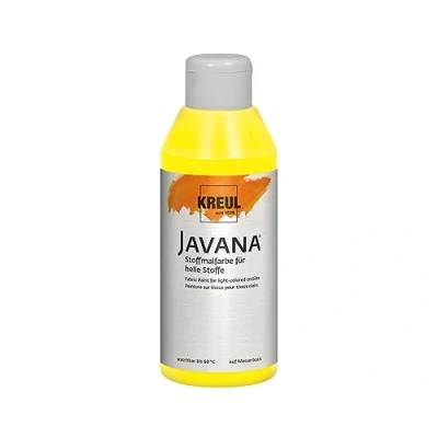 Immagine di Kreul 91301 vernice per tessuti Javana leggeri, barattolo da 250 ml in cedro, liscia a base d&#039;acqua con carattere cremoso, penetra profondità nelle fibre