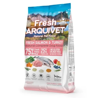 Immagine di Arquivet salmone fresco &amp; Turchia 2,5 Kg Mangime semiumido con e tacchino