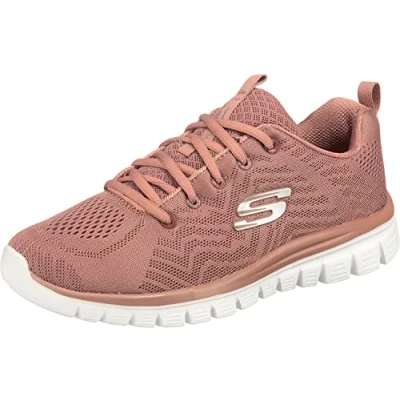 Immagine di Skechers Graceful Get Connected, Sneaker Donna, Rosa Mauve Mesh Trim, 35 EU