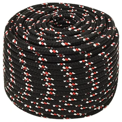 Immagine di vidaXL Corda per barca Nera 12 mm 100 m in Polipropilene