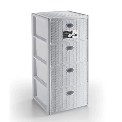 Immagine di Stefanplast Cassettiera Elegance 4 cassetti, bianco