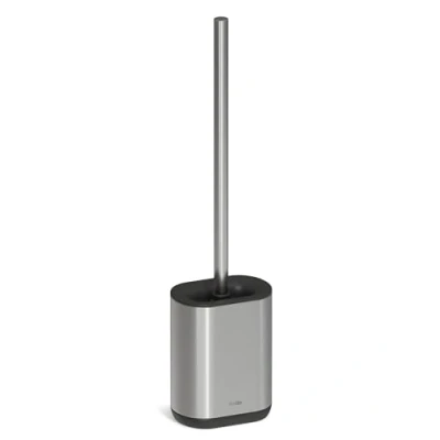 Immagine di stardis Pure Scopino per WC in silicone opaco, compatto, antibatterico, acciaio inox