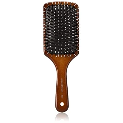 Immagine di HERCULES SÄGEMANN 9047 Paddle Brush Spazzola per capelli naturali nutrienti setole di cinghiale con perni in poliammide la cura dei lunghi Legno scuro