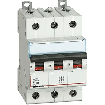 Immagine di FN83C10 BTICINO SPA BTDIN60 MAGNETOT 3P CURVA C 10A 6KA