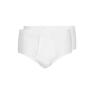 Immagine di HUBER Duo Line 2: 2 Rippe Slip mit Eingriff 2er Pack Mutande da Uomo, Bianco (Weiss 0500), XL (Pacco 2)