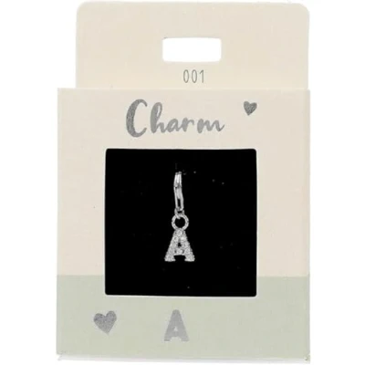 Immagine di Depesche 11785 001 Charms Express Yourself Ciondolo per collane e bracciali, Lettera A, Placcato Argento, Come Piccolo Regalo, Multicolore
