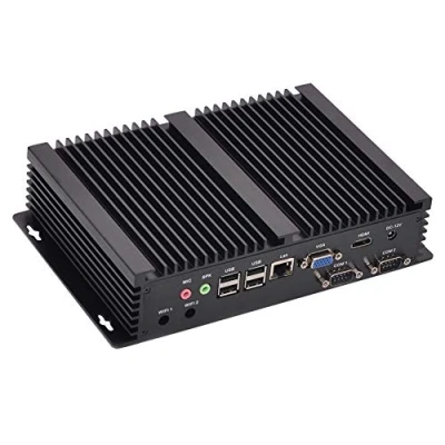Immagine di HUNSN Fanless Industrial PC, Mini Computer, Intel Celeron 2955U 2957U, Windows 11 or Linux Ubuntu, IM03, AC WiFi, BT, VGA, HDMI, LAN, 2 x COM RS232, 6 USB2.0, 8G RAM, 128G SSD