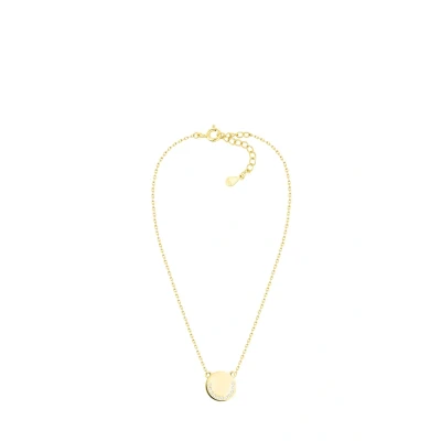 Immagine di Sofia Milani Collana da Donna in Argento 925 Placcata Oro con Pietra Zircone Ciondolo a Cerchio N0563