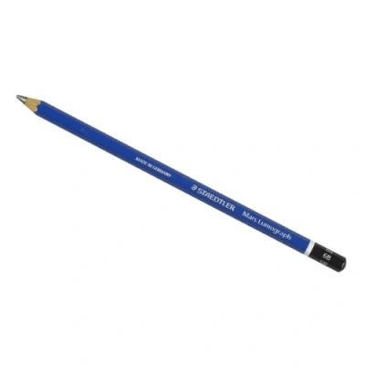Immagine di Staedtler Mars Lumograph Matita in Grafite da Disegno Scatola 12 Pezzi, Blu, 6B