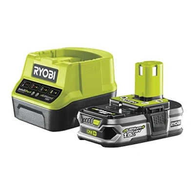 Immagine di Battery Pack RYOBI 18V 1.5Ah OnePlus LithiumPlus e caricabatterie rapido 2.0Ah RC18120 115