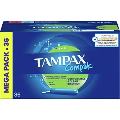 Immagine di Tampax Compak Super Tamponi Con Applicatore 36 pz