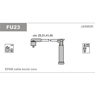 Immagine di JANMOR FU23 Kit Cavi Accensione FORD: FIESTA 4, Focus Mk1 Station Wagon, Hatchback