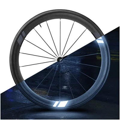 Immagine di Luxshield Bicycle Reflector Stickers Flash Arrow Set di 12 Adesivi per Cerchioni Biciclette ad Alto Profilo in Pellicola