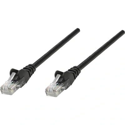 Immagine di Intellinet 735308 RJ45 cavo di rete, patch CAT 6 S/FTP 1.00 m Nero contatti connettore dorati 1 pz.