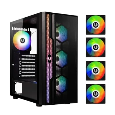 Immagine di Computer case Medio Torre Apollo (nero) 4 Ventole ARGB