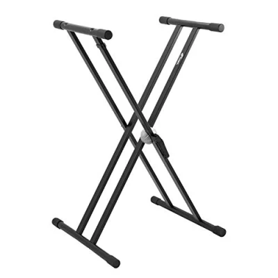 Immagine di TIGER KYS14 BK Supporto per tastiere con doppio telaio a X colore nero