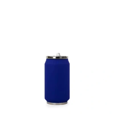 Immagine di YOKO DESIGN Soft Blu Notte lattina isotermica 280 ml, Acciaio Inox, 14.5 cm