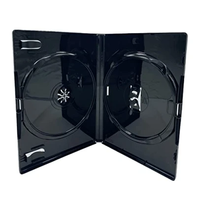 Immagine di Amaray Custodia doppia trasparente per DVD (Face on Face), dorso da 14 mm, confezione Dragon Trading, 5 pezzi