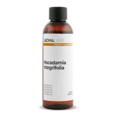 Immagine di BIO Olio vegetale MACADAMIA 100mL 100% Puro, Naturale, Spremuto a freddo e Certificato AB AROMA LABS (Marchio Francese)