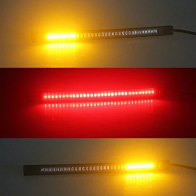 Immagine di Universale 48 LED Del Motociclo Freno Lampada di Coda Arresto Segnale Girata Targa Luce Impermeabile Flessibile Striscia