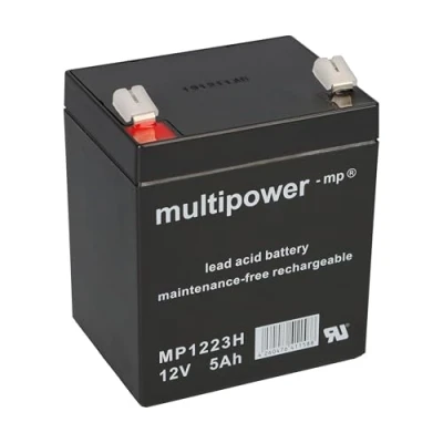 Immagine di Multi Power mp1223h Batteria al piombo con Faston 6,3 mm Slot per alta corrente contatto