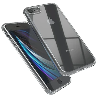 Immagine di EAZY CASE Premium Crystal TPU custodia compatibile con iPhone SE (2022/2020) / 8/7 protettiva in silicone protezione per fotocamera, sottile, silicone, cover