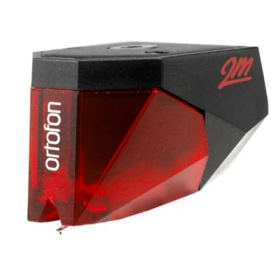 Immagine di Ortofon 2M Red testina a magnete mobile con stilo ellittico tuttofare suono aperto e dinamico rosso/nero
