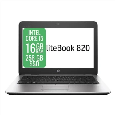 Immagine di HP EliteBook Pc Portatile Notebook Intel Core i5 6th, Ram 16Gb, SSD 256Gb, Display da 12.5&quot;, WiFi, BT, CAM, Windows 11 Pro + Libre Office (Ricondizionato)