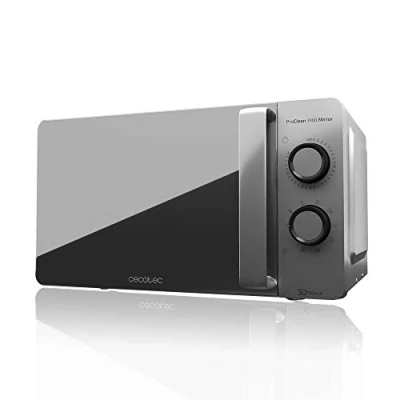 Immagine di Cecotec Forno a Microonde con Grill ProClean 3160 Mirror da 20 Litri, 700 W 6 livelli, 800 Rivestimento Ready2Clean per una migliore pulizia Tecnologia 3DWave Timer Design effetto specchio