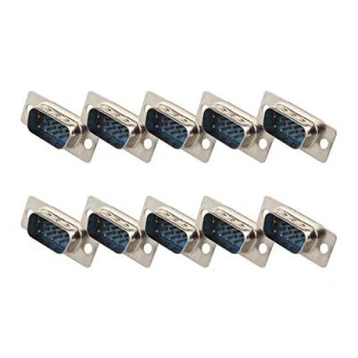Immagine di Futheda 10 Pz Computer DB9 Maschio a Saldare Tipo 9 Pin RS232 Socket D Sub Connettori