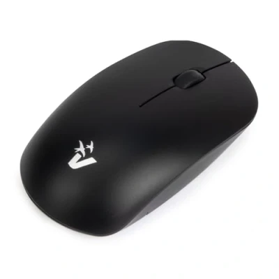 Immagine di VulTech MW 08 Mouse Wireless Ottico 1600 DPI Senza Fili, 2.4GHz con batteria interna ricaricabile, click silenzioso, ambidestro, per Notebook/PC/Laptop/MacBook, Nero