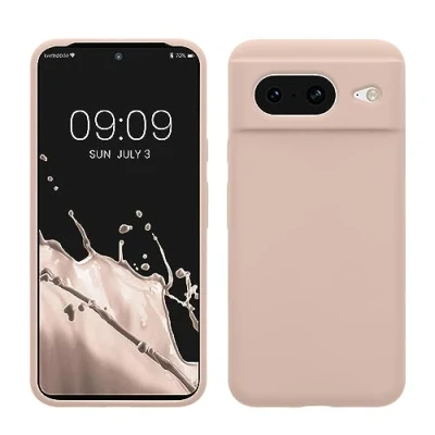 Immagine di kwmobile Cover per Google Pixel 8 Custodia Back Case Smartphone in Silicone TPU Protezione Gommata coconut swirl