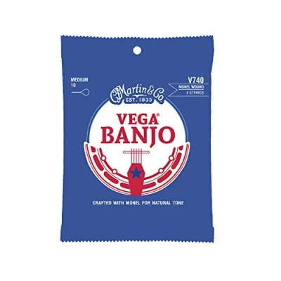 Immagine di Martin V740 VEGA BANJO STRINGS MEDIUM MONEL WOUND, 5 corde