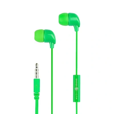 Immagine di Music Sound Auricolari Fullcolor in ear con filo e microfono Jack 3.5 mm Colore Rosso