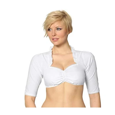 Immagine di Stockerpoint, Camicetta folcloristica, Donna, Bianco (Weiß), 52 (Taglia produttore: 48)