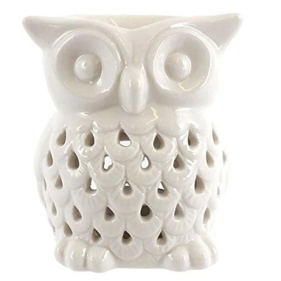Immagine di Something Different Bruciatore a Forma di Gufo, Bianco