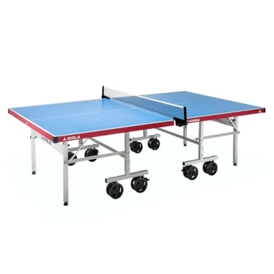 Immagine di Joola 11650 Aluterna Tavolo da ping pong professionale per esterni, resistente alle intemperie, 6 mm, superficie composita in alluminio e plastica, base pieghevole